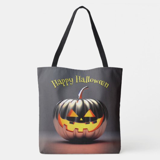 Shiny Pumpkin Halloween Tasche (Rückseite)