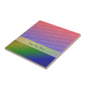 Shiny Rainbow Colour Strips Ihr Foto Tile Fliese (Seite)