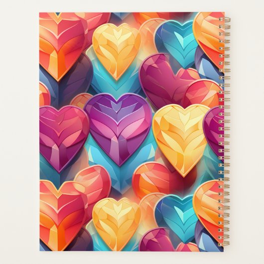 Shiny Rainbow Hearts Planer (Rückseite)