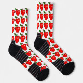 Shiny Red Apple Design Socken (Rechts)