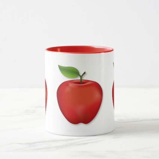 Shiny Red Apple  Tasse (Zentrum)