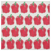 Shiny Red Bell Pepper Garden Veg Gemüsepflanzen Stoff (Muster)
