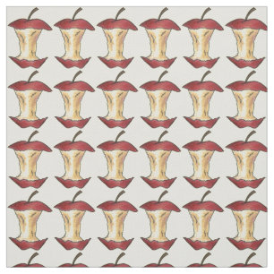 Shiny Red Delicious Äpfel Apfel Core Fruit Print Stoff