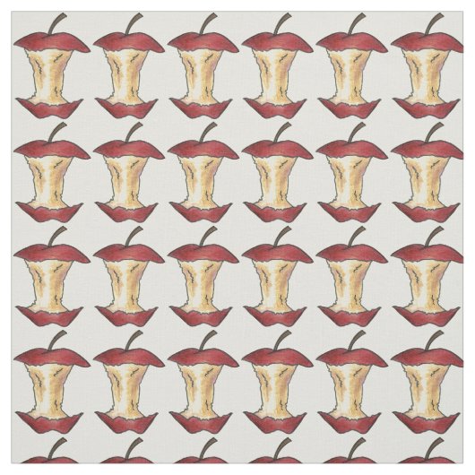 Shiny Red Delicious Äpfel Apfel Core Fruit Print Stoff (Muster)