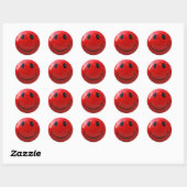 Shiny Red Face Sticker (Blatt)