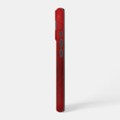 Shiny Red Metallic Design iPhone 16 Hülle (Linke Seite)