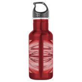 Shiny Red Seide Star Edelstahlflasche (Rückseite)