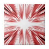 Shiny Red Seide Star Fliese (Vorderseite)