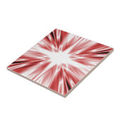 Shiny Red Seide Star Fliese (Seite)