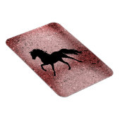 Shiny Rose Gold Horse Magnet (Rechte Seite)