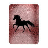 Shiny Rose Gold Horse Magnet (Vertikal)