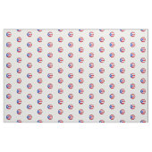 Shiny Round Puerto Rico Fahne Stoff (Yard (91,4 cm))