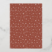 Shiny Royal Teddy Bear Princess Girl Baby Dusche Folieneinladung (Rückseite)