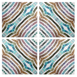 Shiny Seashell Scalloped Strips Fliese