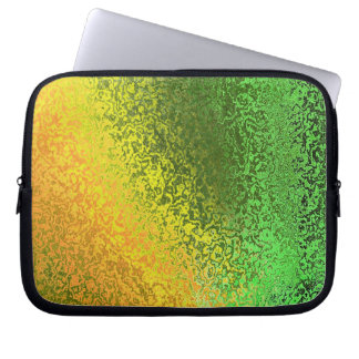 Shiny Shades of Green & Yellow Laptopschutzhülle