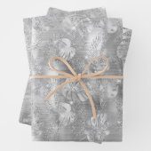 Shiny Silver Glam Animal Print Geschenkpapier Set (Beispiel)
