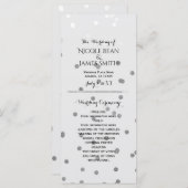 Shiny Silver Glamour Glam Chic Modern Program Rack Programm (Vorne/Hinten)