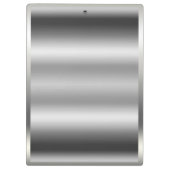 Shiny Silver Shine Elegantes Chic Glam Personalisi Klemmbrett (Rückseite)