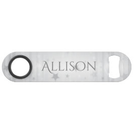 Shiny Silver Stars Personalisiert Bottle Opener Speed Flaschenöffner