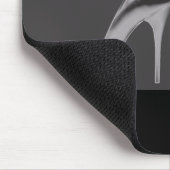 Shiny Silver Stiletto Art Mousepad (Ecke)