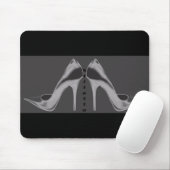 Shiny Silver Stiletto Art Mousepad (Mit Mouse)