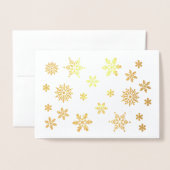 Shiny Snowflakes lassen Sie es schneefrei hinzufüg Folienkarte (Vorderseite mit Umschlag)