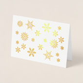 Shiny Snowflakes lassen Sie es schneefrei hinzufüg Folienkarte (Vorderseite)