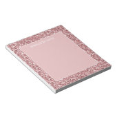 Shiny Sparkle Pink Glitzer Name Notepad Notizblock (angewinkelt)