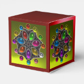 SHINY STAR, COLORFUL GEMSTONES Gold Yellow Red Rub Geschenkschachtel (Rückseite)