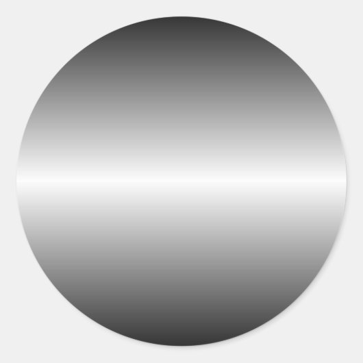 Shiny Steel Round Sticker (Vorderseite)