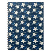 Shiny Sterne am Himmel Notizblock (Vorderseite)