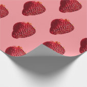 Shiny Strawberry Geschenkpapier (Ecke)