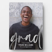 Shiny Strokes Abschluss Keepake Desktop Plaque Fotoplatte (Vorderseite)