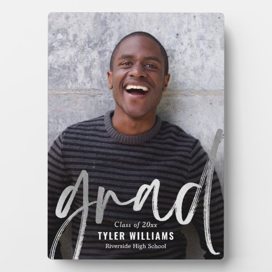 Shiny Strokes Abschluss Keepake Desktop Plaque Fotoplatte (Vorderseite)