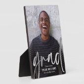 Shiny Strokes Abschluss Keepake Desktop Plaque Fotoplatte (Seite)