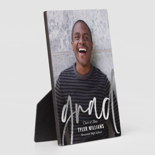 Shiny Strokes Abschluss Keepake Desktop Plaque Fotoplatte (Seite)