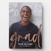 Shiny Strokes Abschluss Keepake Desktop Plaque Fotoplatte (Vorderseite)