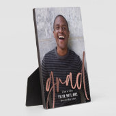 Shiny Strokes Abschluss Keepake Desktop Plaque Fotoplatte (Seite)