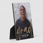 Shiny Strokes Abschluss Keepake Desktop Plaque Fotoplatte (Seite)