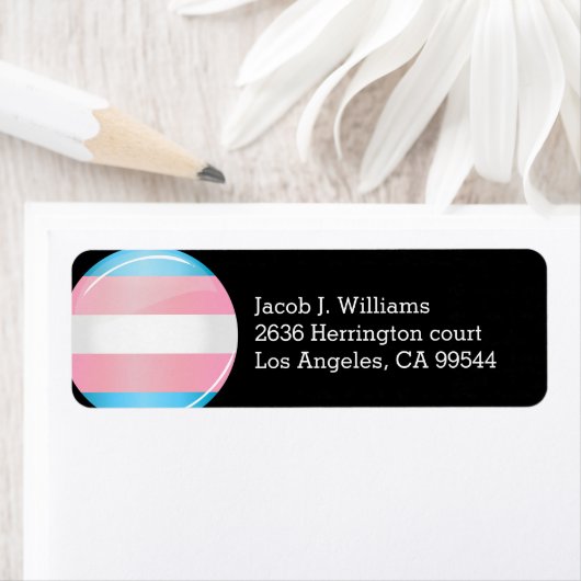 Shiny Transgender Pride Flag (Insitu)