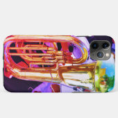 Shiny Tuba Reflections Brass Band Case-Mate iPhone Hülle (Rückseite (Horizontal))