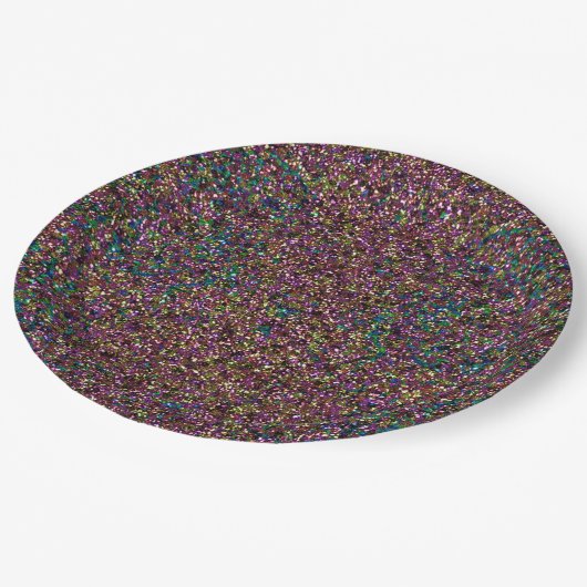 Shiny Verzaubert Flecks-PAPER-TELLER Pappteller (Schrägansicht)