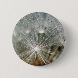 Shiny Wassertropfen auf einem weißen Kronleuchter Button