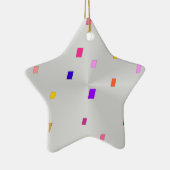 Shiny White Star > Gemusterte Weihnachtsschmuck (Rechts)