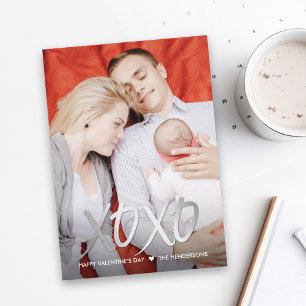Shiny XOXO Valentine's Day Foto Cards Feiertagskarte