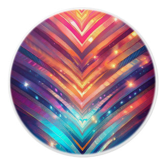 Shiny Zickzack Keramikknauf