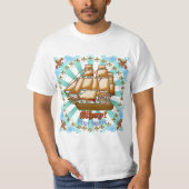 Ship Ahoy benutzerdefinierte T - Shirt (Vorderseite)