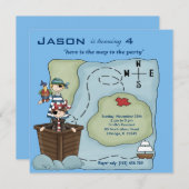 Ship Ahoy Einladung (Vorne/Hinten)