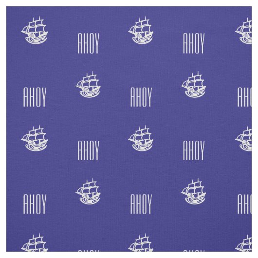 Ship Ahoy Fabric Stoff (Muster)