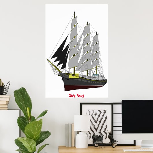 Ship Ahoy Poster (Heimbüro)